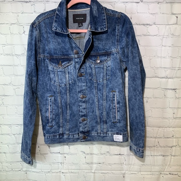 Adam Levine Acid Wash Jean Jacket Size Medium - Picture 2 of 5